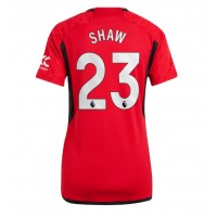 Manchester United Luke Shaw #23 Domaci Dres za Ženska 2023-24 Kratak Rukav